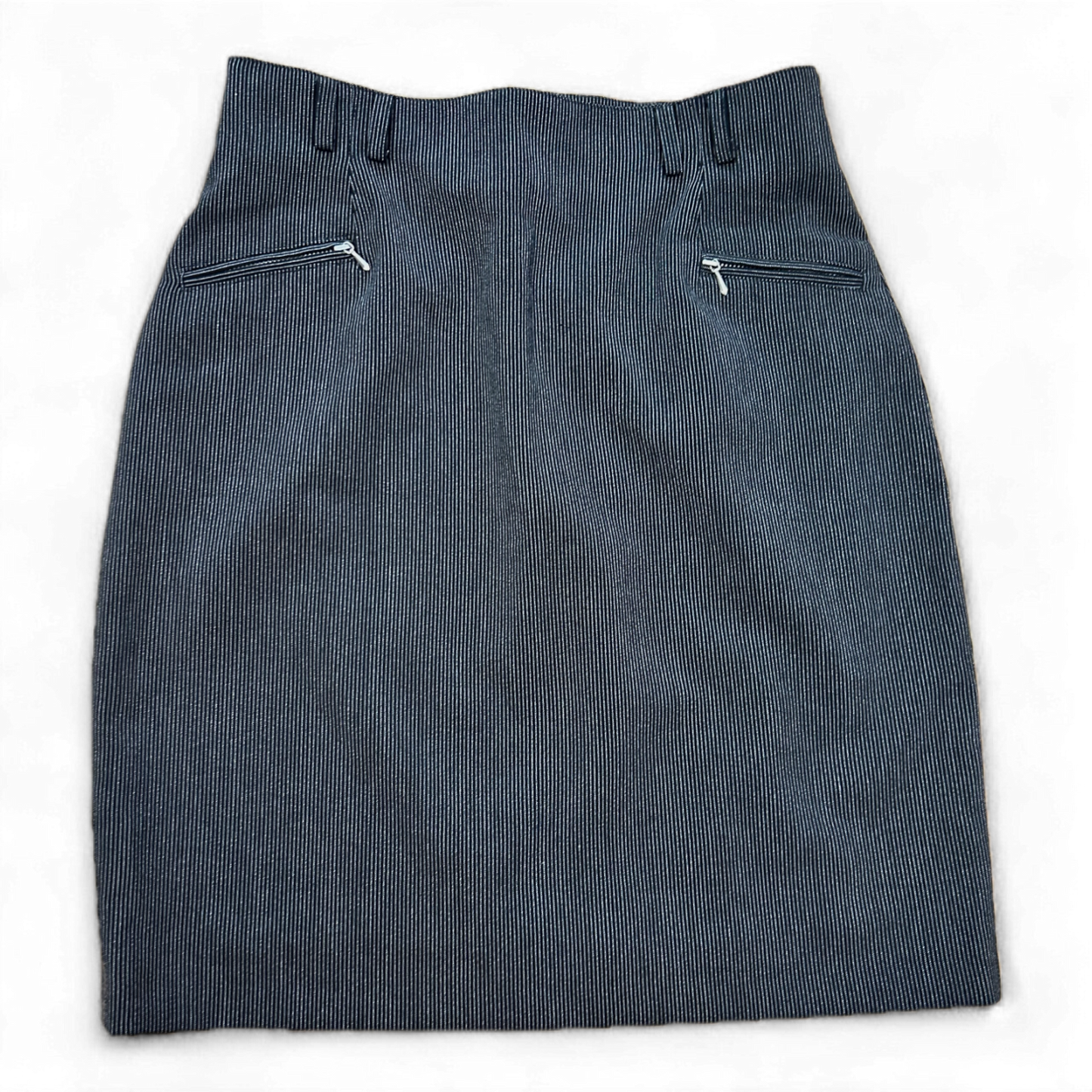 Pure Panda Vintagerock Damen Rock Gr 36 Schwarz Nadelstreifen Elegant Retro