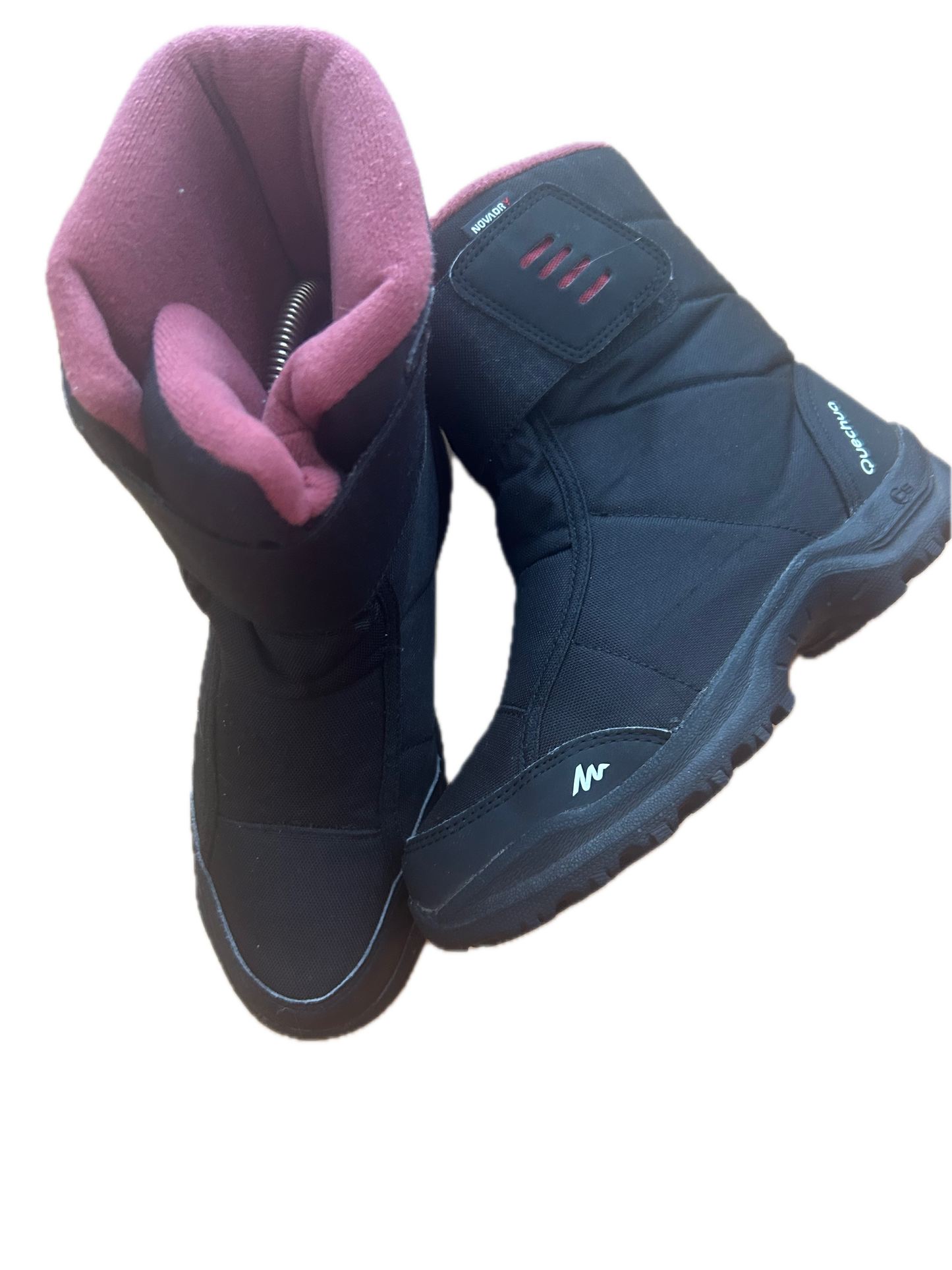 QUECHUA Schneestiefel Damen schwarz Gr. 37