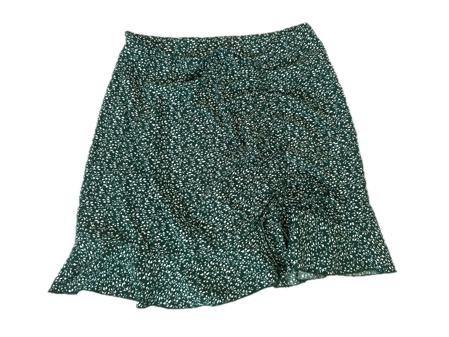 SHEIN Damen Minirock Blumenmuster grün Gr. L