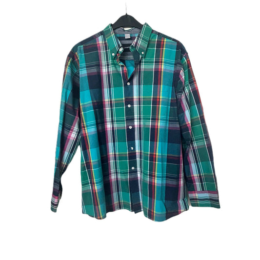 Hemd langarm  - Babista Comfort Fit Gr. XL blau, grün, kariert