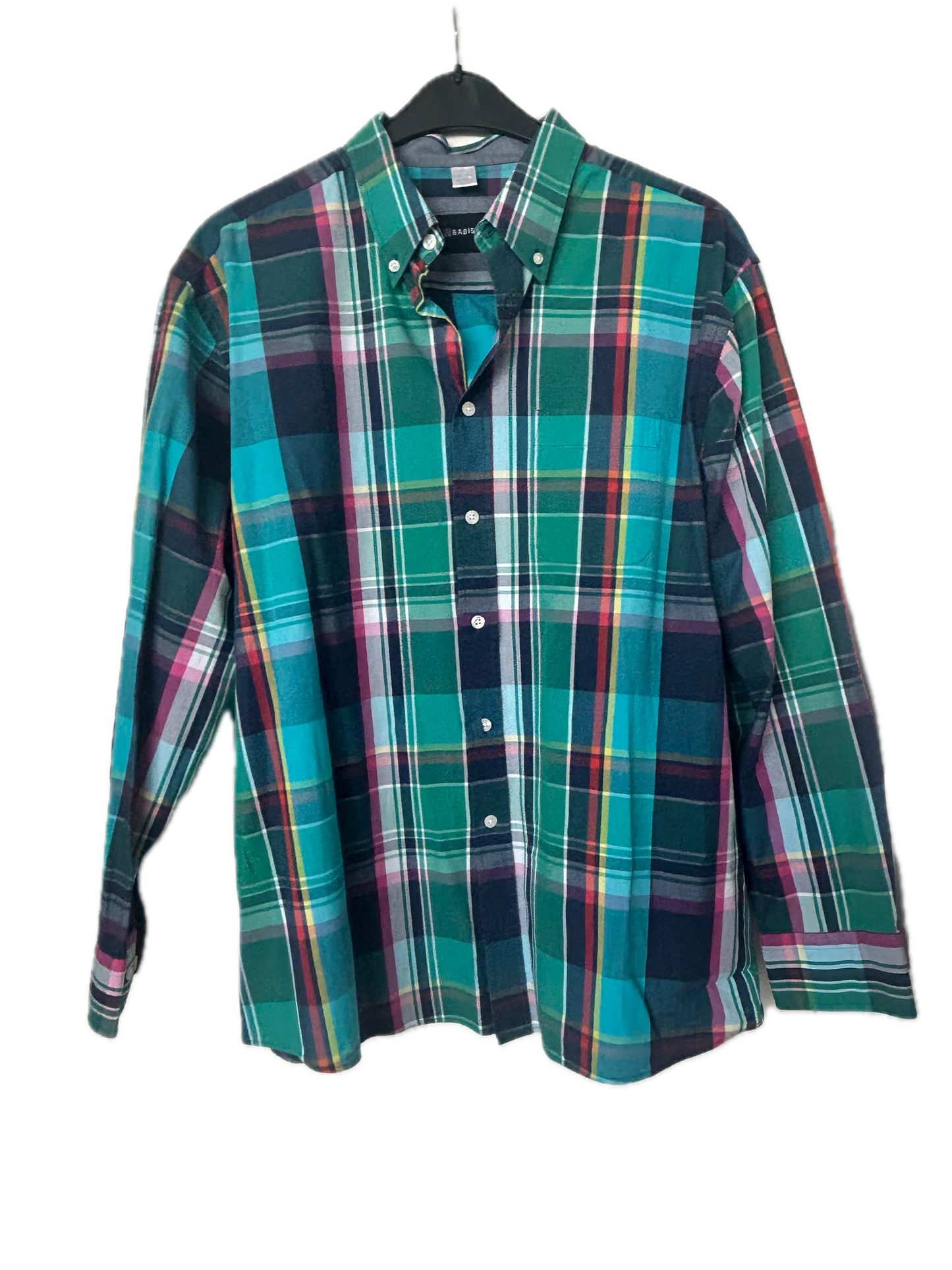 Hemd langarm  - Babista Comfort Fit Gr. XL blau, grün, kariert