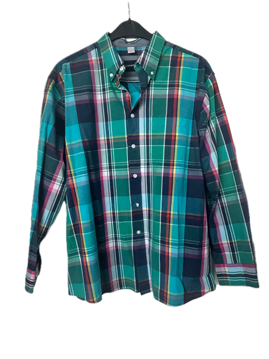 Hemd langarm  - Babista Comfort Fit Gr. XL blau, grün, kariert