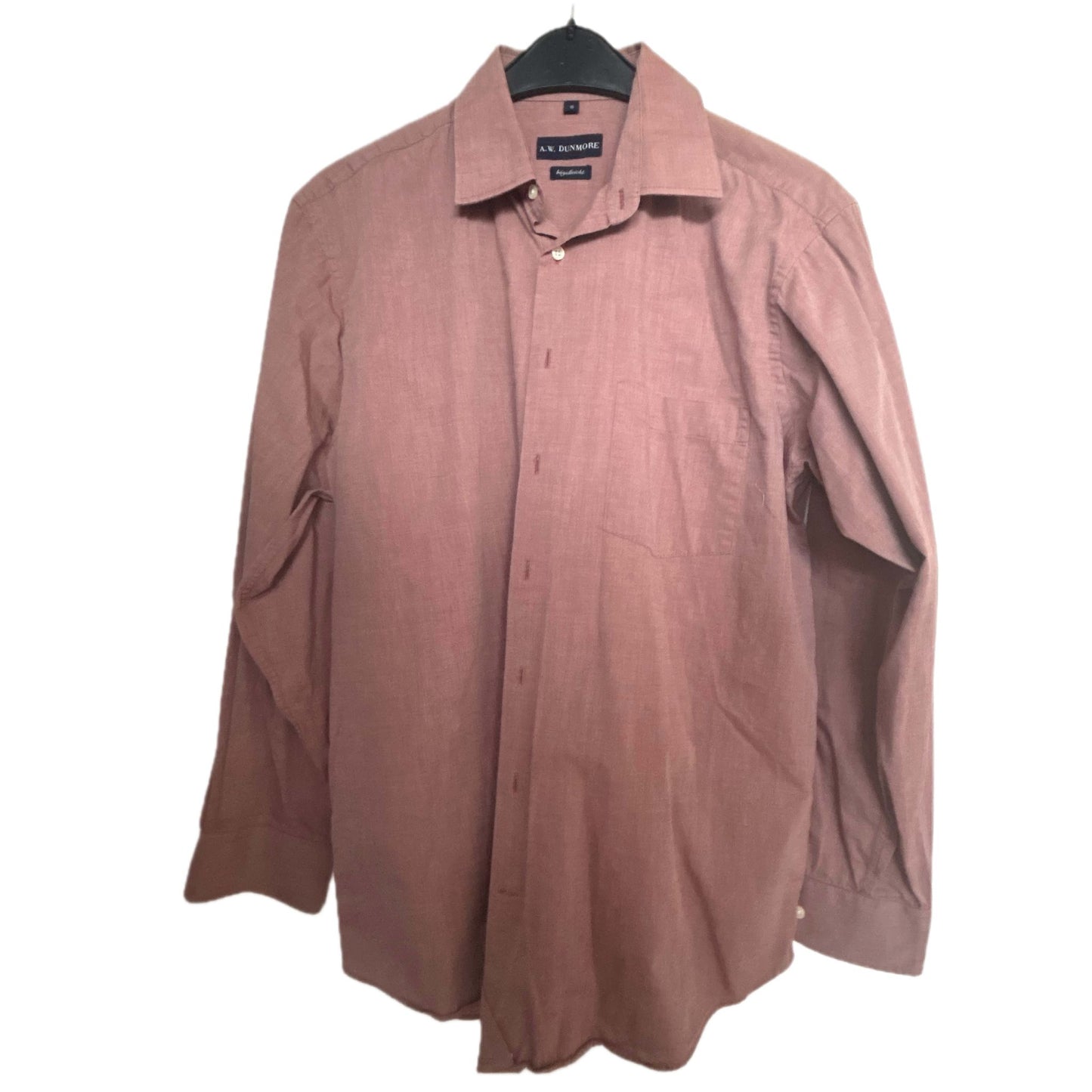 Hemd langarm Regular Fit - A.W.Dunmore  Gr. 41 Rot/Braun