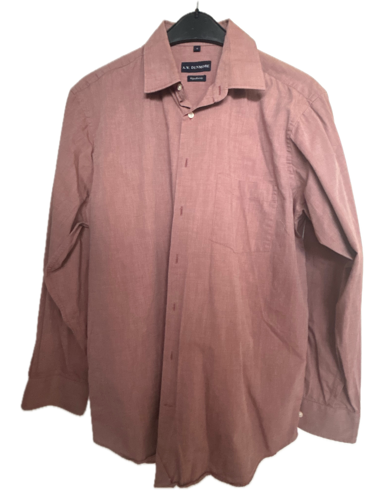 Hemd langarm Regular Fit - A.W.Dunmore  Gr. 41 Rot/Braun