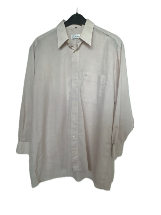 Hemd langarm Modern Fit - Leonardo  Gr. L  Hell beige