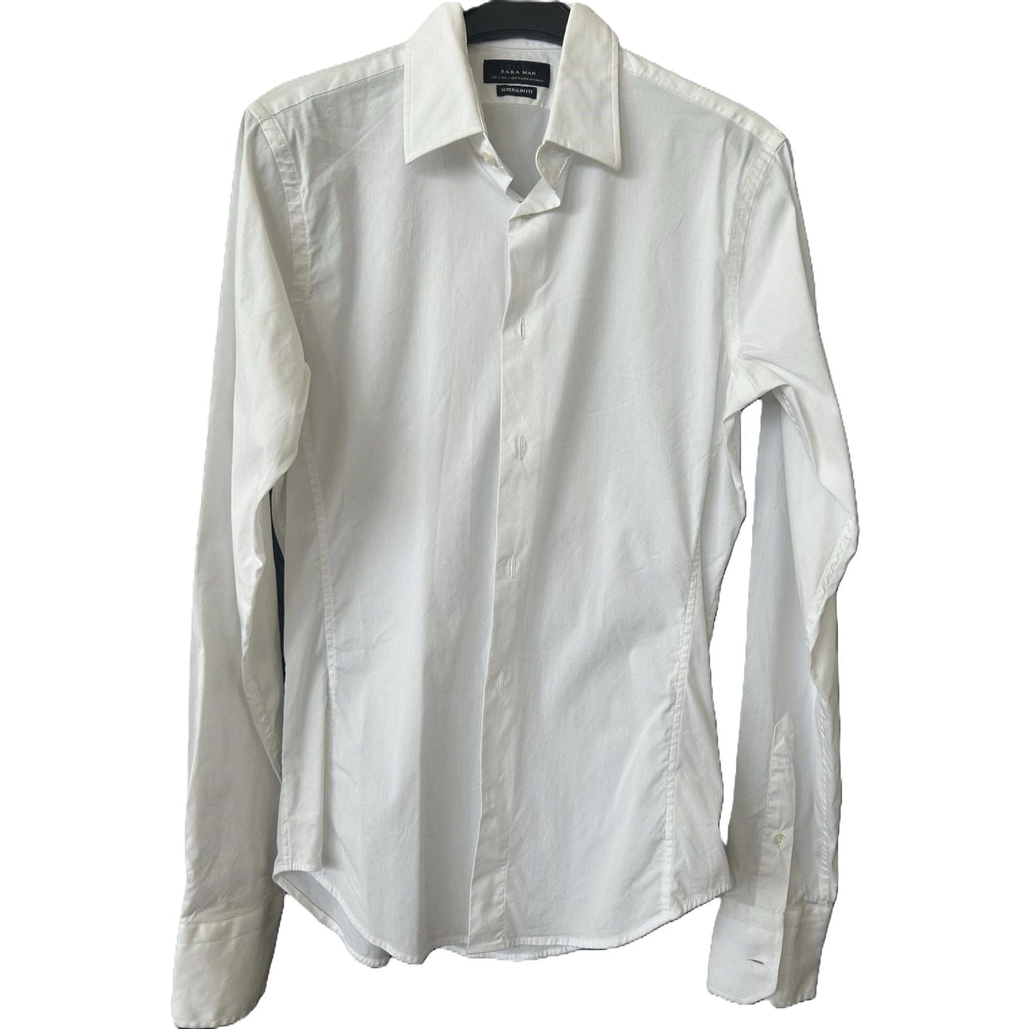 Hemd langarm  - ZARA SuperSlimFit Weiß Gr. S