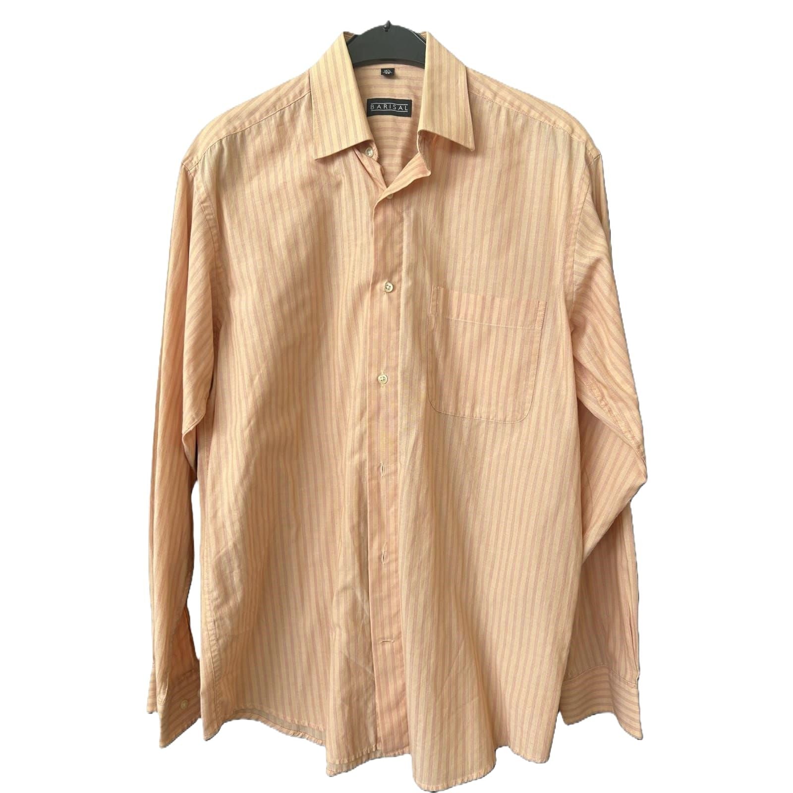 Hemd langarm  - Barisal Comfort Fit Gr. M orange/rose