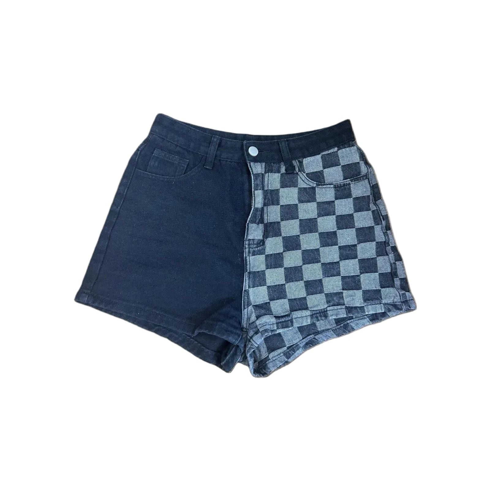 Shorts ROMWE Gr. S schwarz-grau gemustert