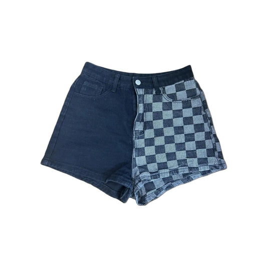 Shorts ROMWE Gr. S schwarz-grau gemustert