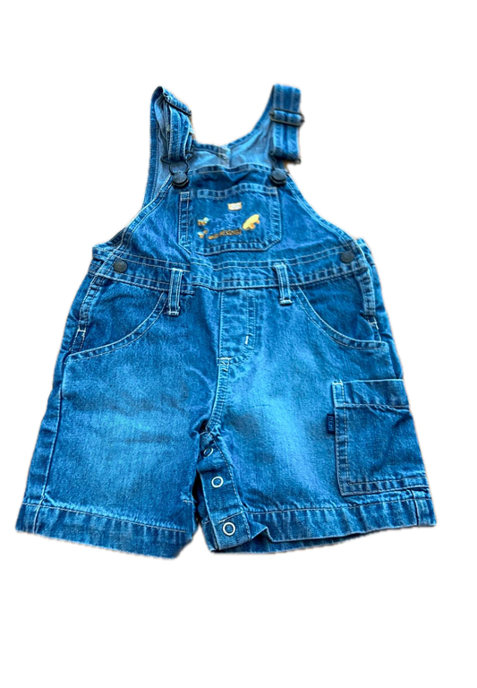 TCM Tchibo Latzhose kurz Baby, blau Jeans Gr. 74