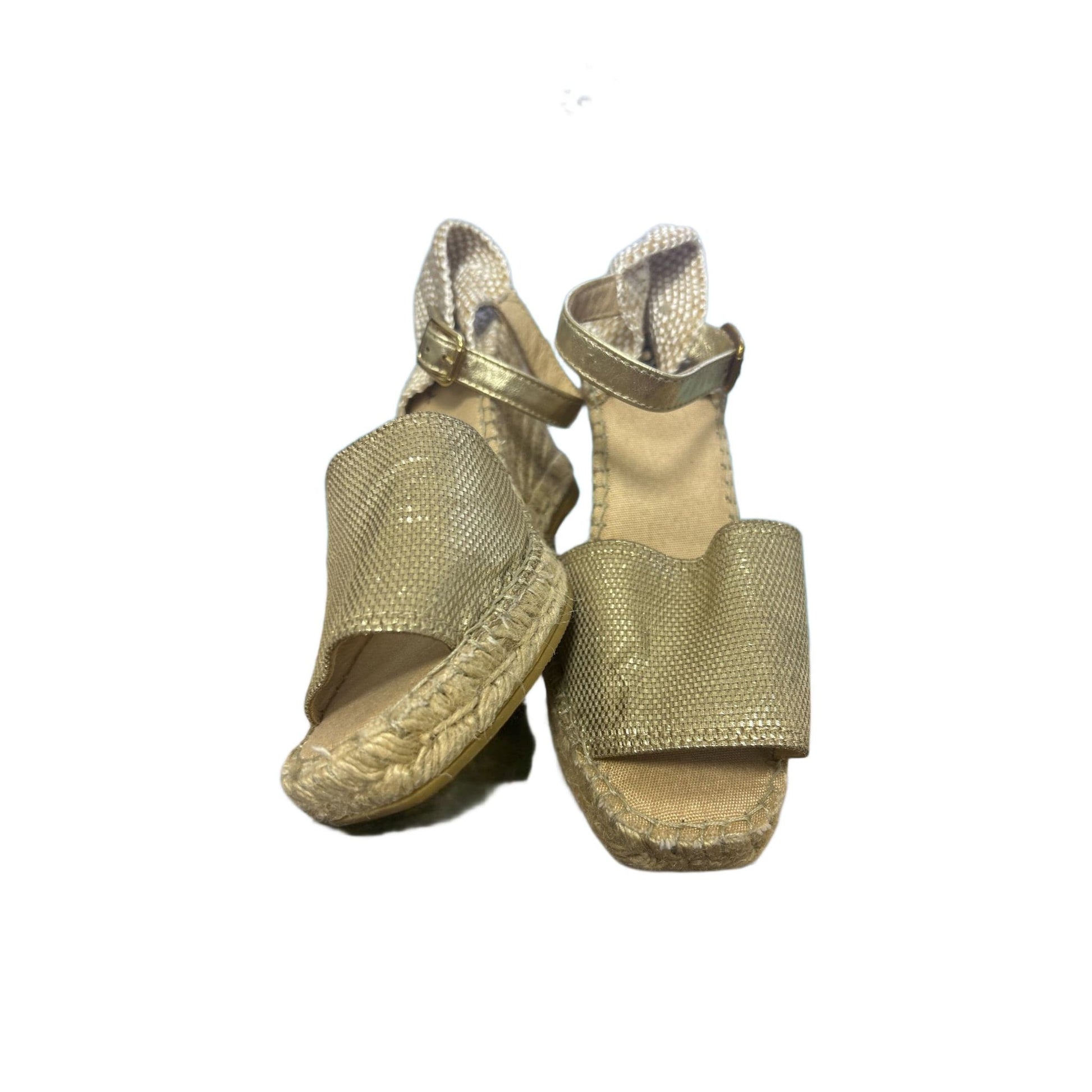 B.C. Sandalen mit Keilabsatz Damen gold Gr. 36