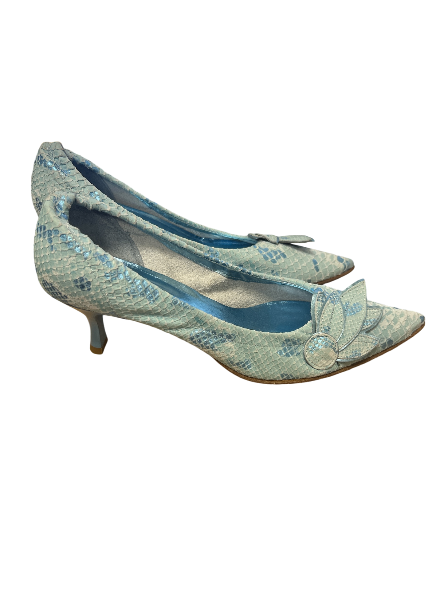 EKOS Italienische Pumps Damen türkis Gr. 38