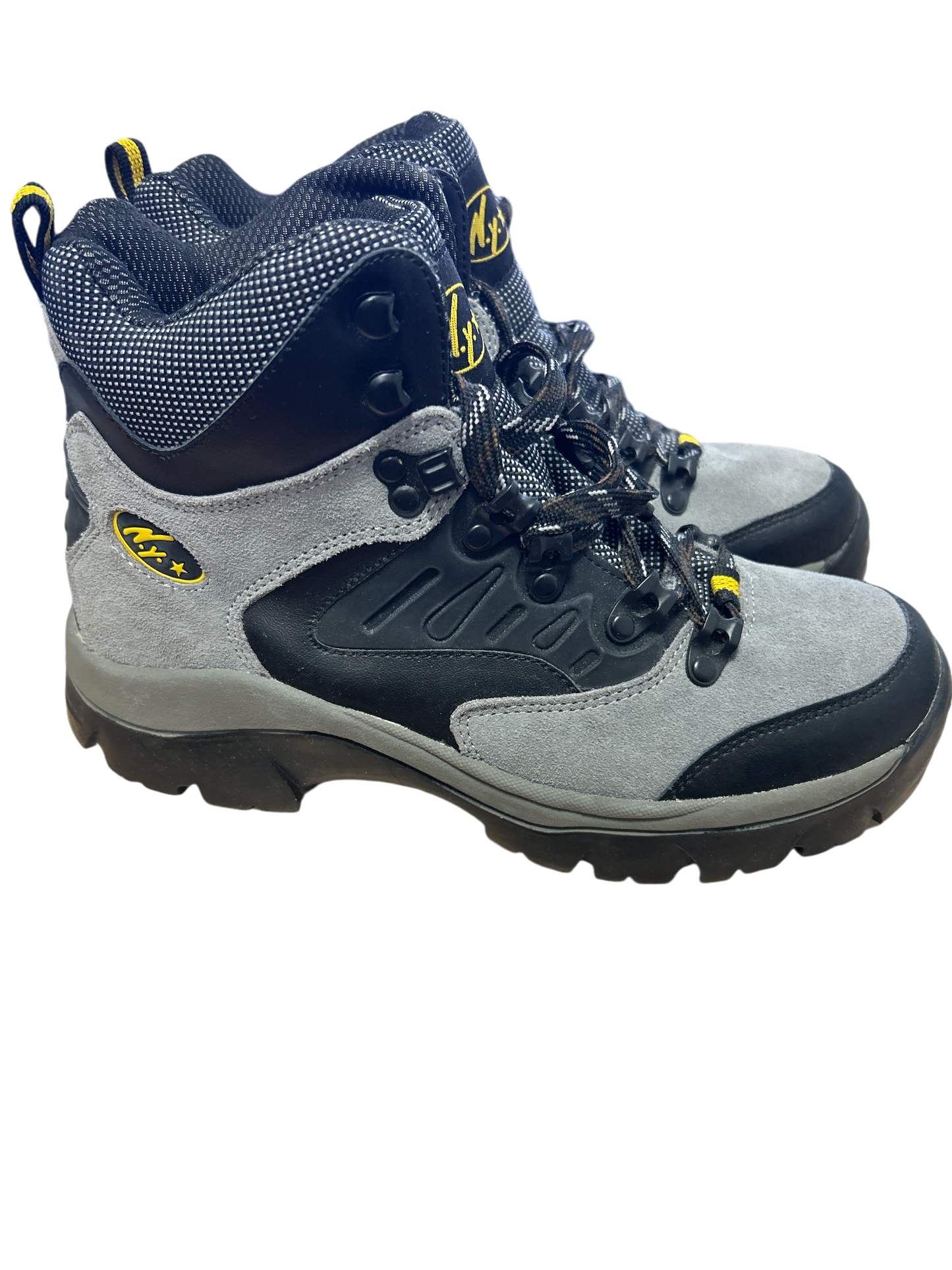 N.Y. Wanderstiefel Damen/Herren grau-schwarz Gr. 41