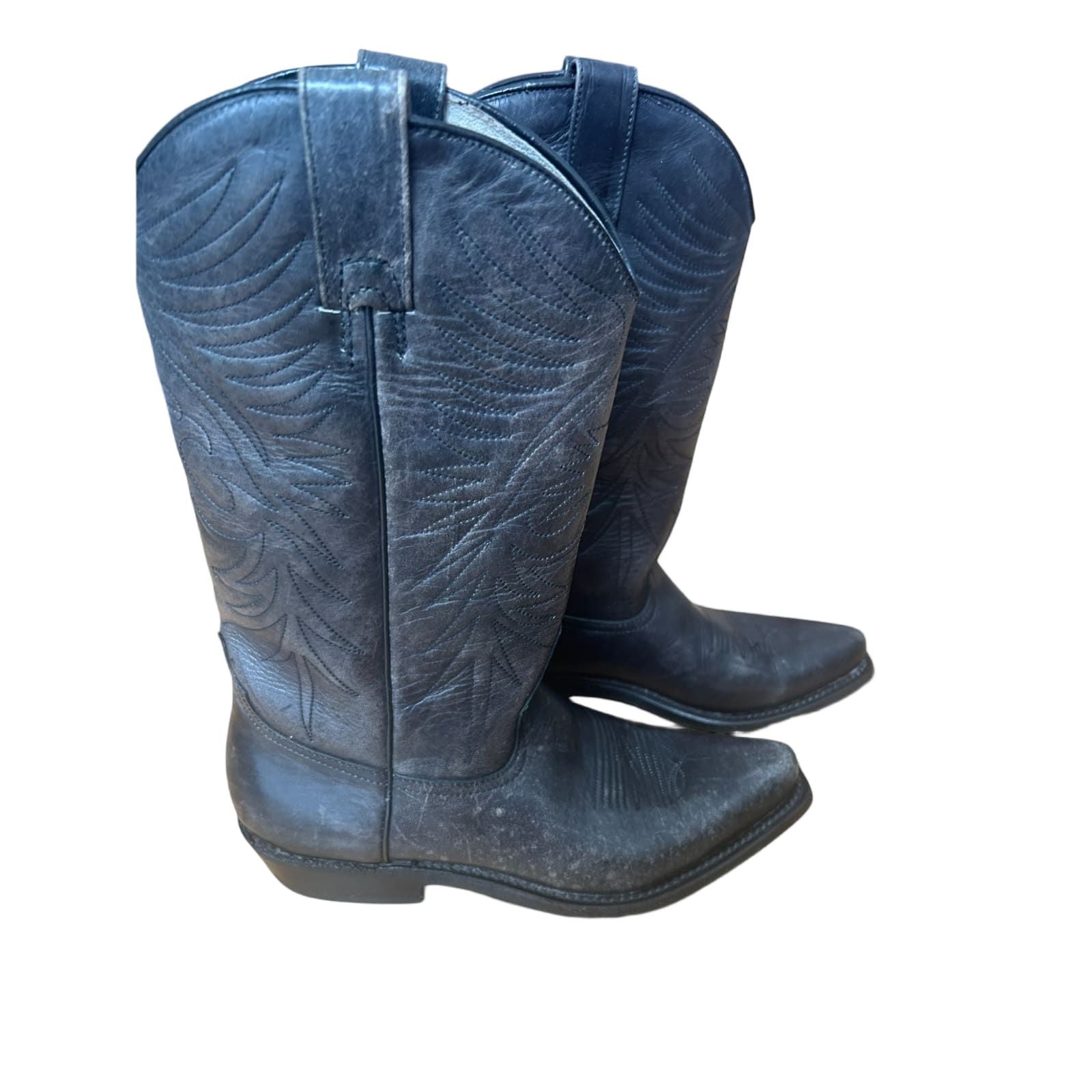 Buffalo Damenstiefel Cowboystiefel schwarz Gr. 37