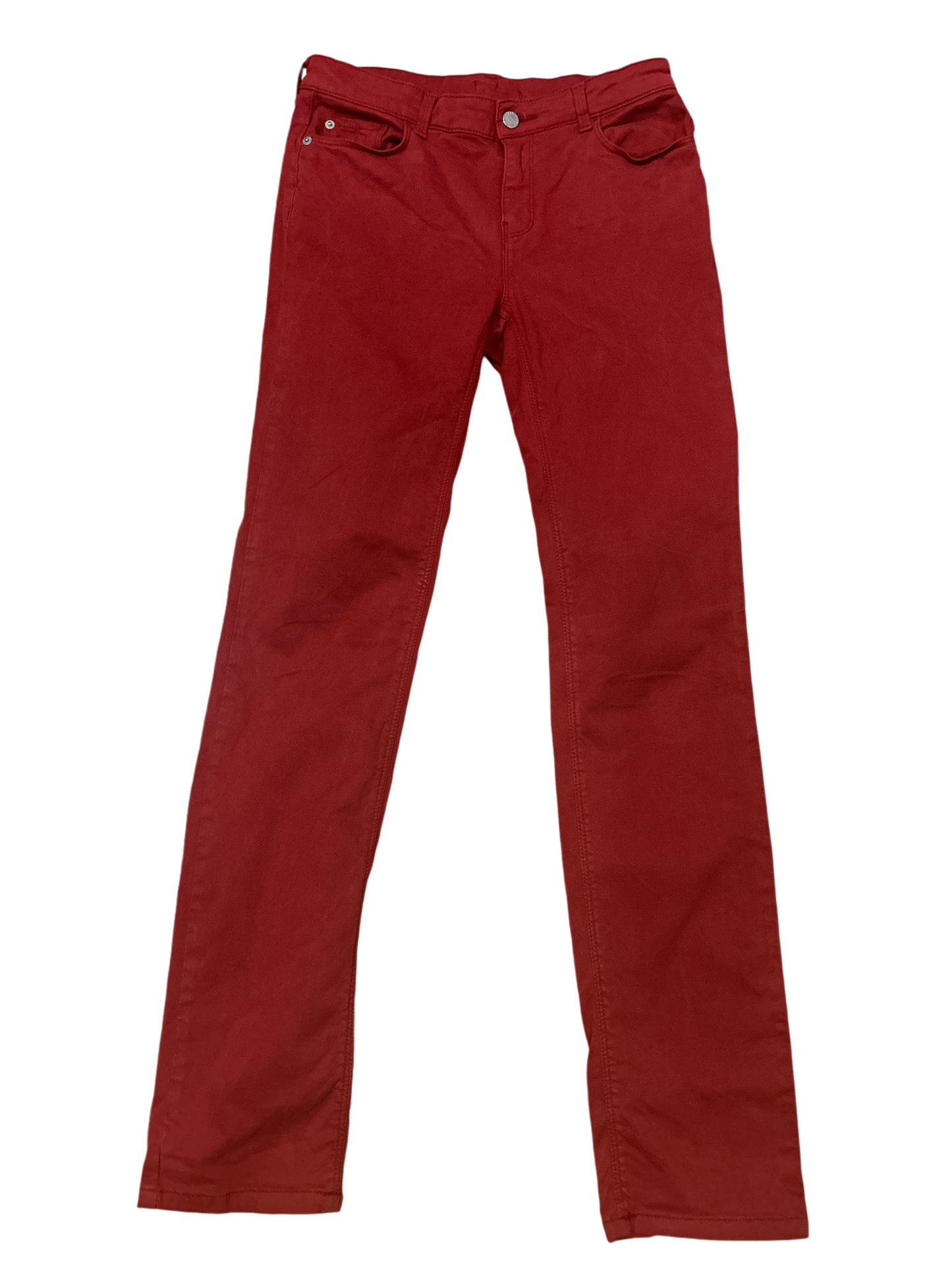 1 - 2- 3 Damenhose stretch rot Größe 36