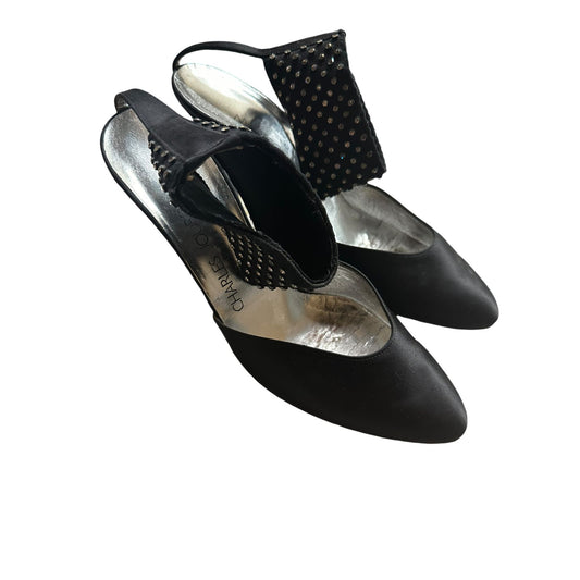 Charles Jordan Paris Damenhalbschuhe Stoff schwarz Gr. 36