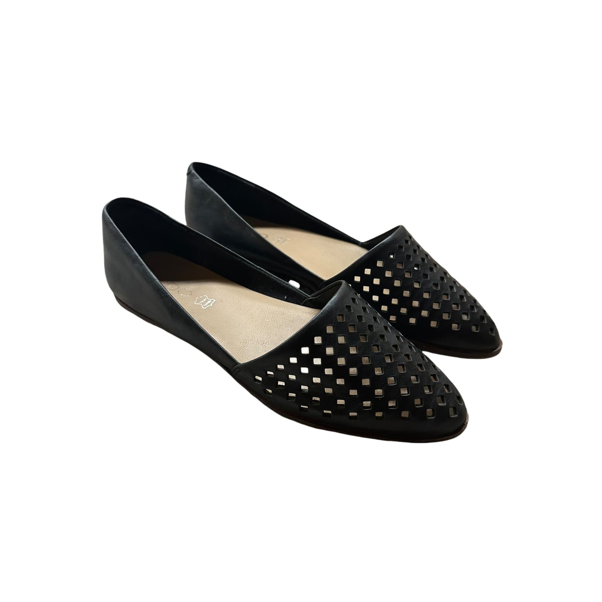 Aldo Damenhalbschuhe Echtleder schwarz Gr. 37,5