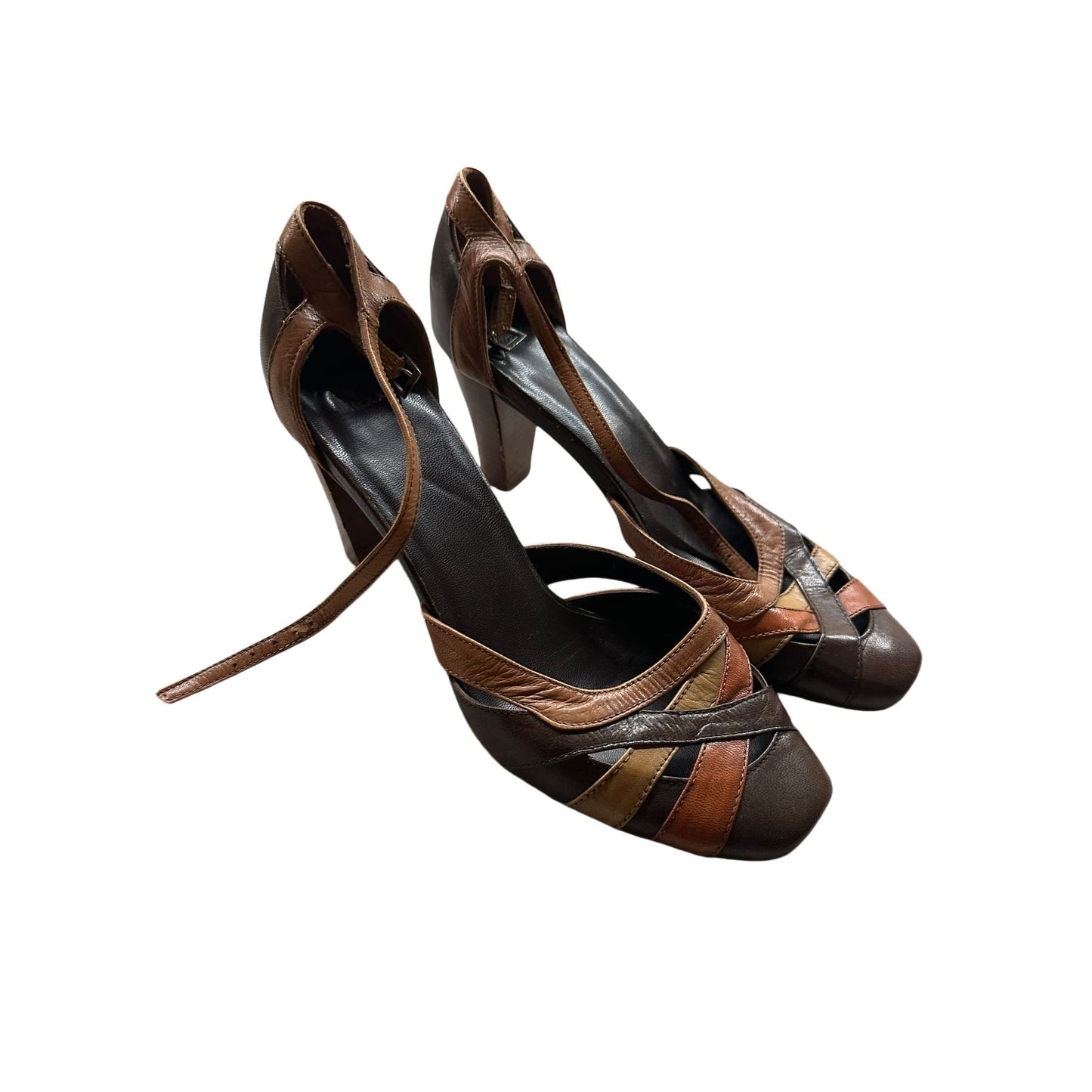 Mexx Damenhalbschuhe Echtleder braun Gr. 38
