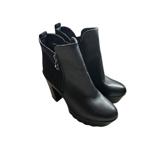 Supermode Damenhalbschuhe schwarz Kunstleder Gr. 41