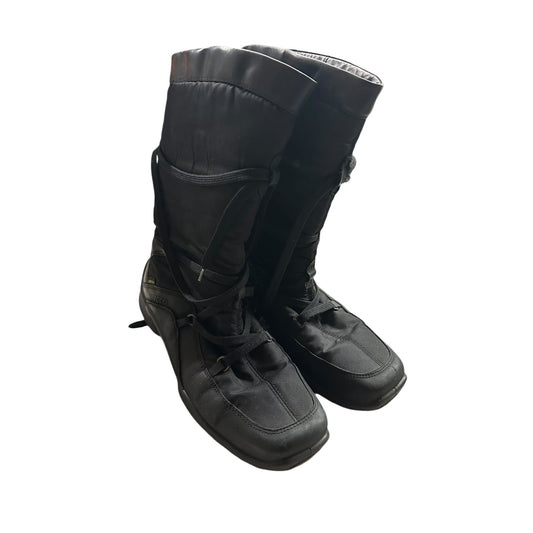 Ecco Damenstiefel Leder gefüttert schwarz Gr. 37