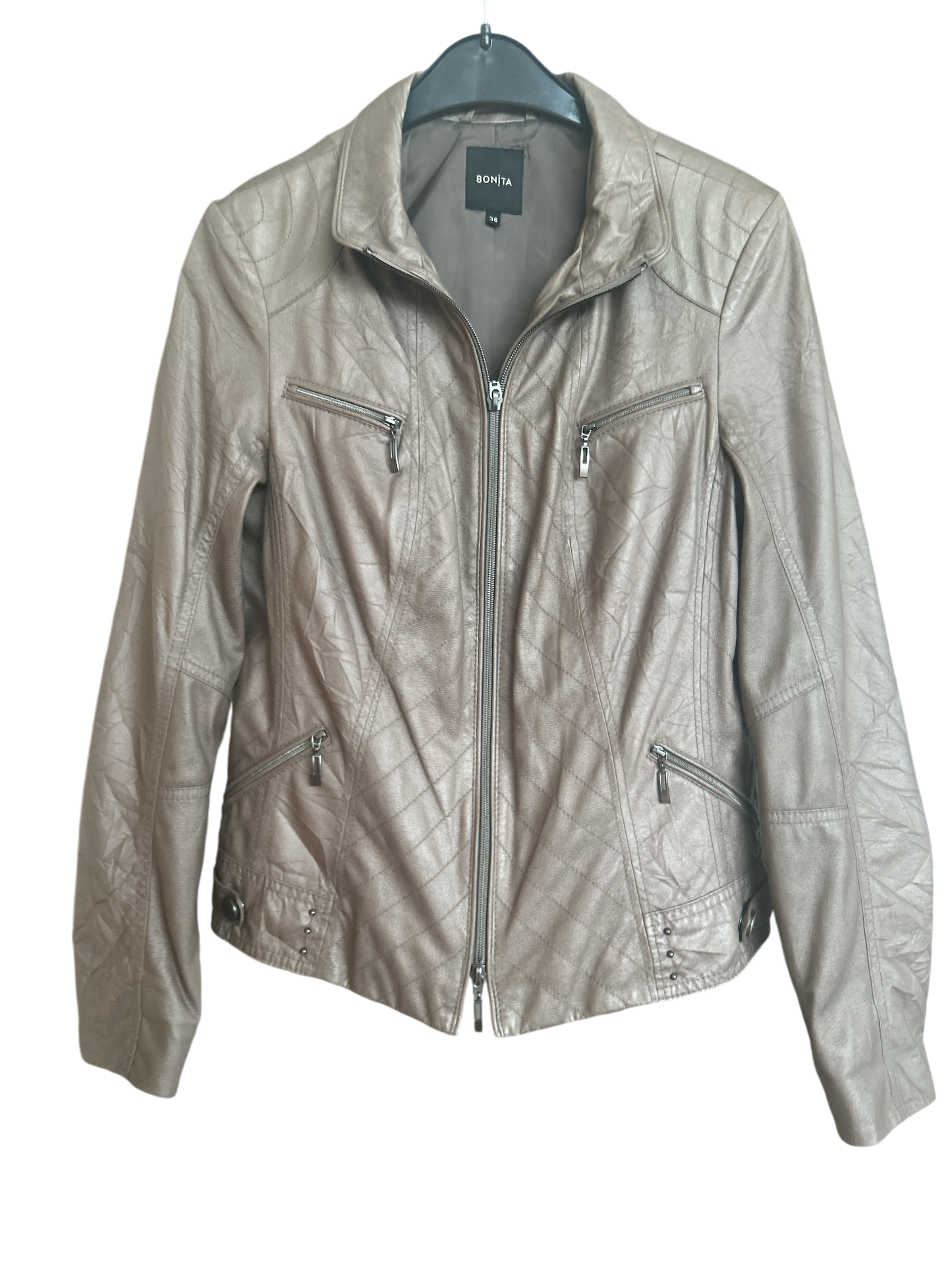 Bonita Damen Outdoorjacke graubraun, Größe 36