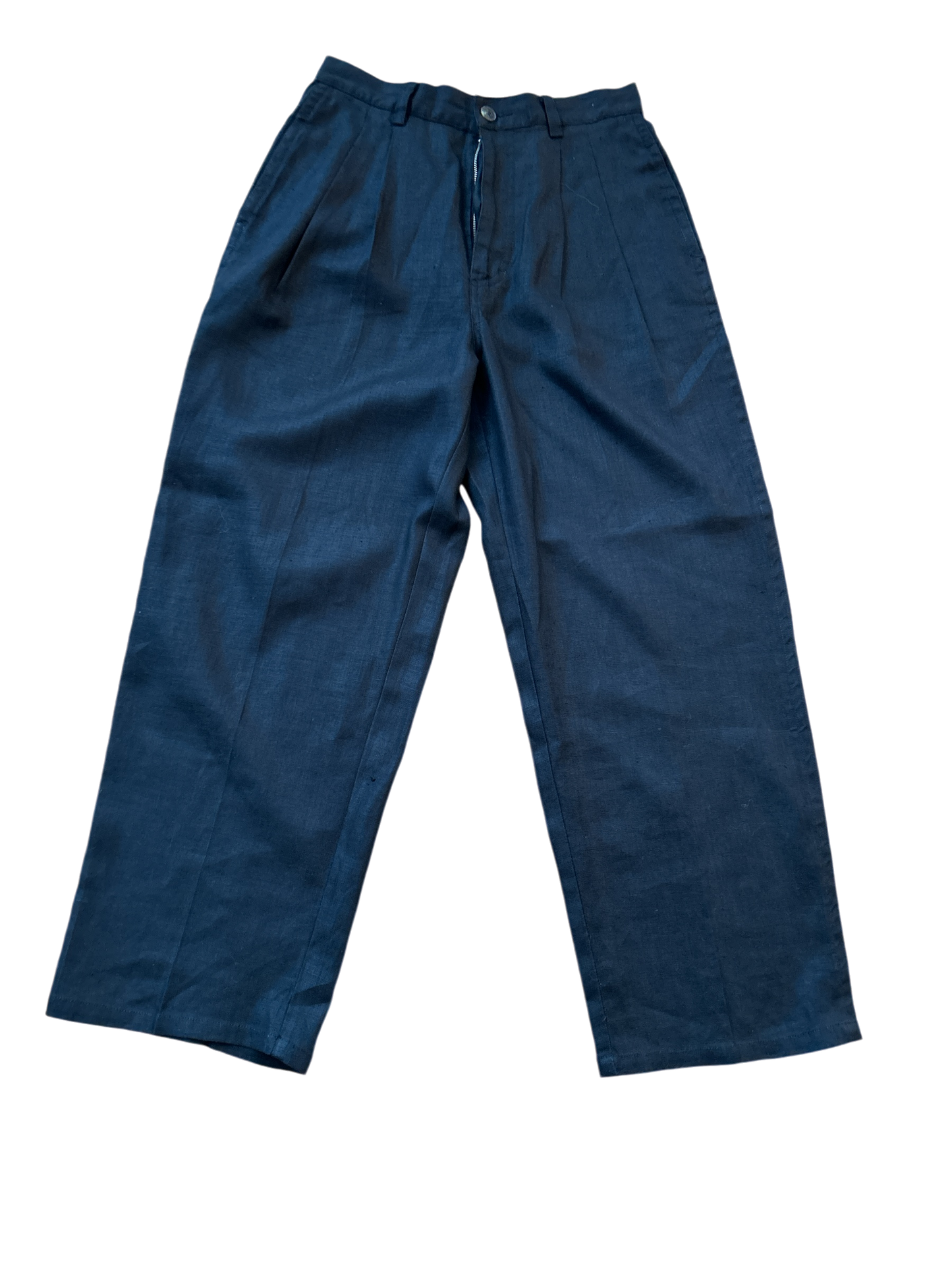 ESPRIT Leinenhose dreiviertel Schwarz Größe 36