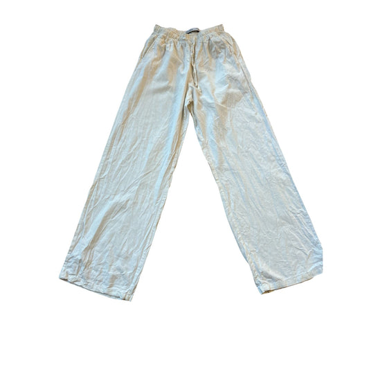 Bershka, Leinenhose Damen Weiß Größe XS