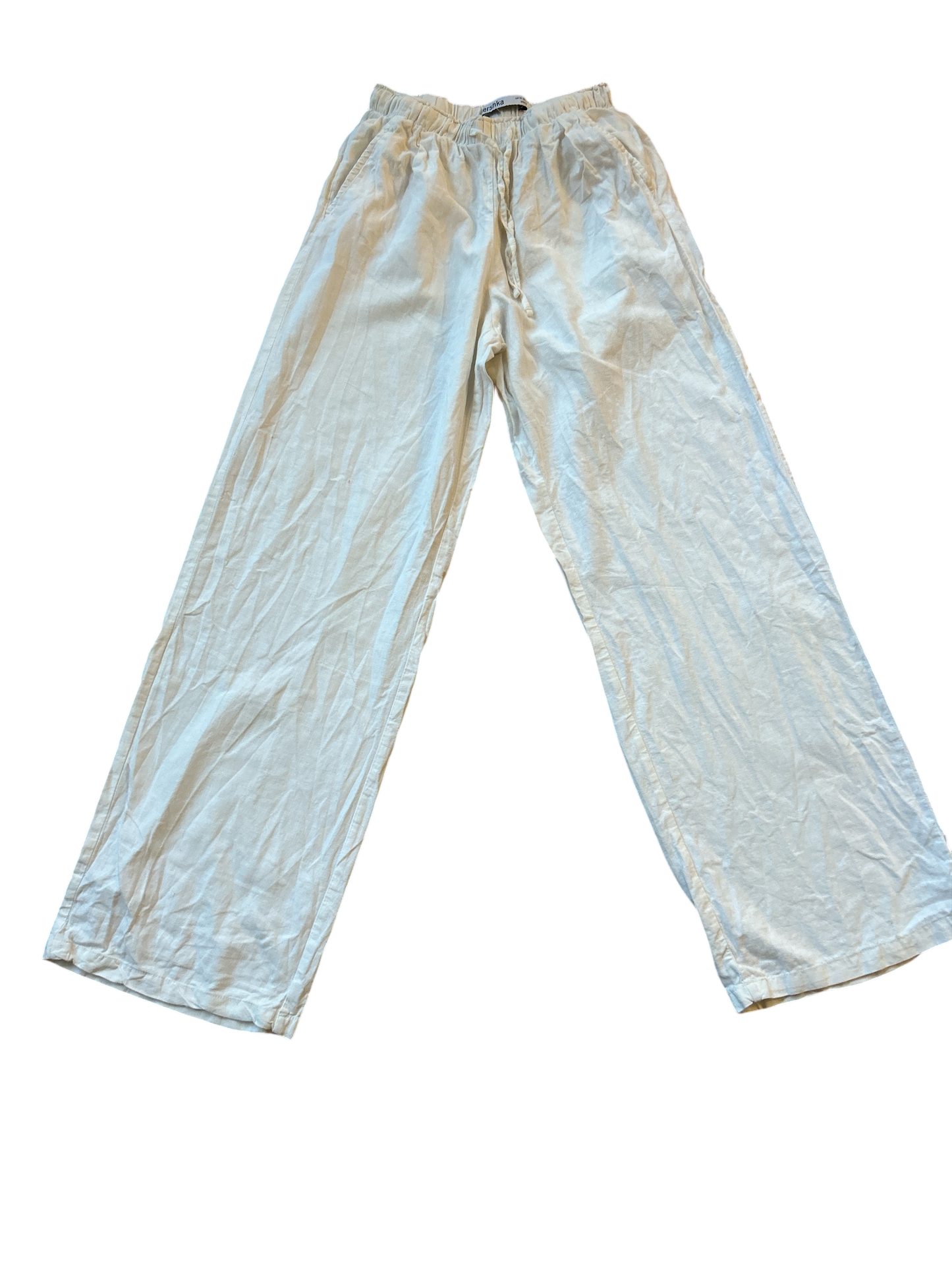 Bershka, Leinenhose Damen Weiß Größe XS