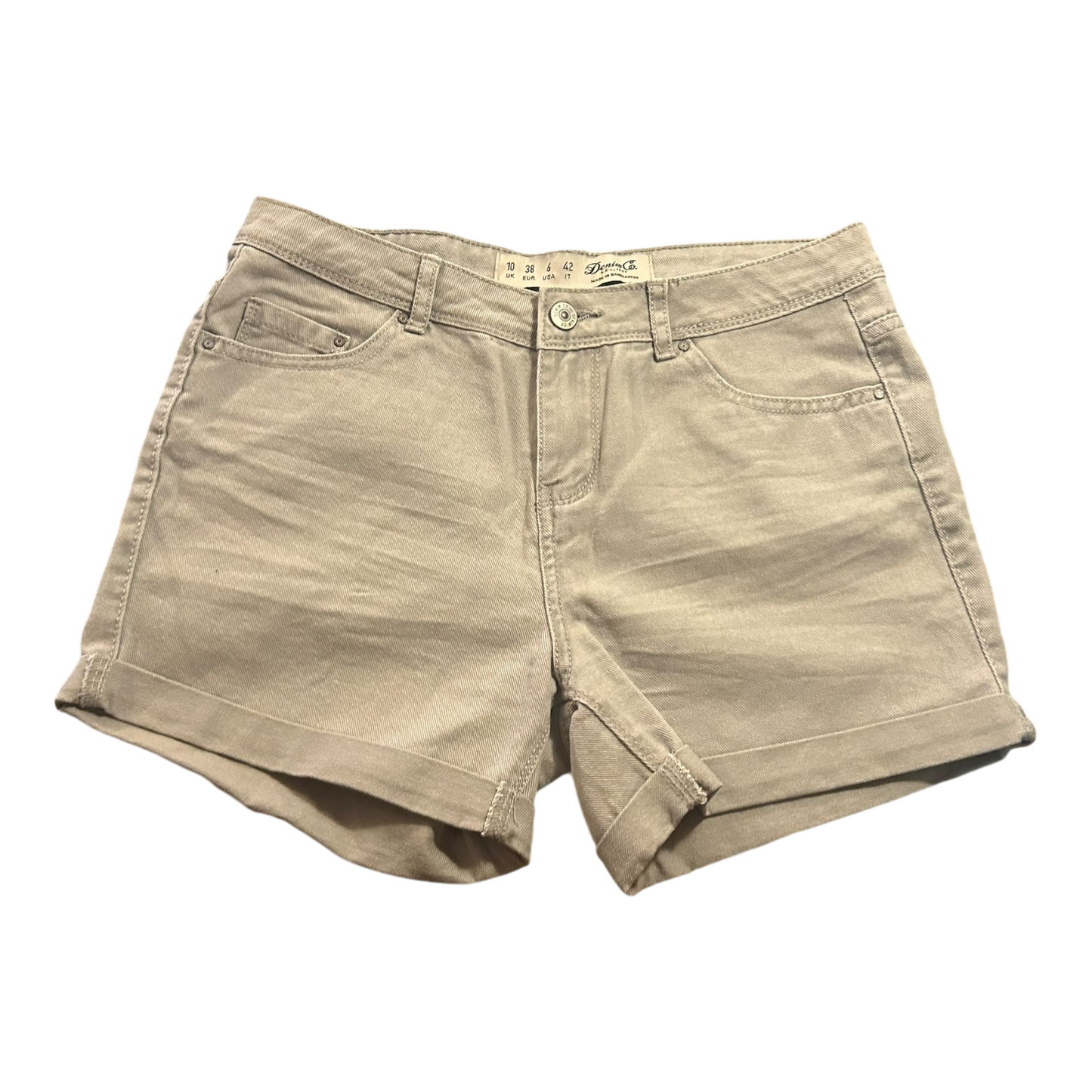 Shorts Denim & Co Damen hellgrau Größe 38