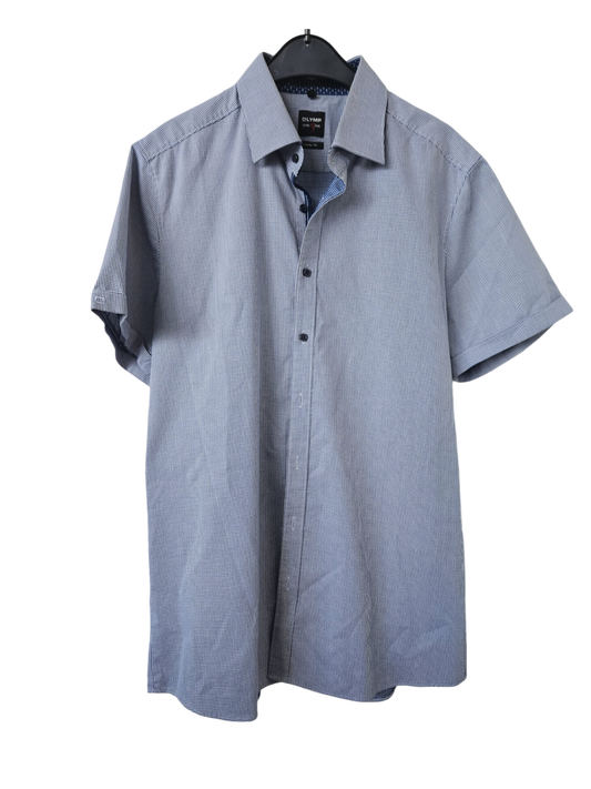 OLYMP, Level Five - Hemd kurzarm , body fit - kariert, Gr. L