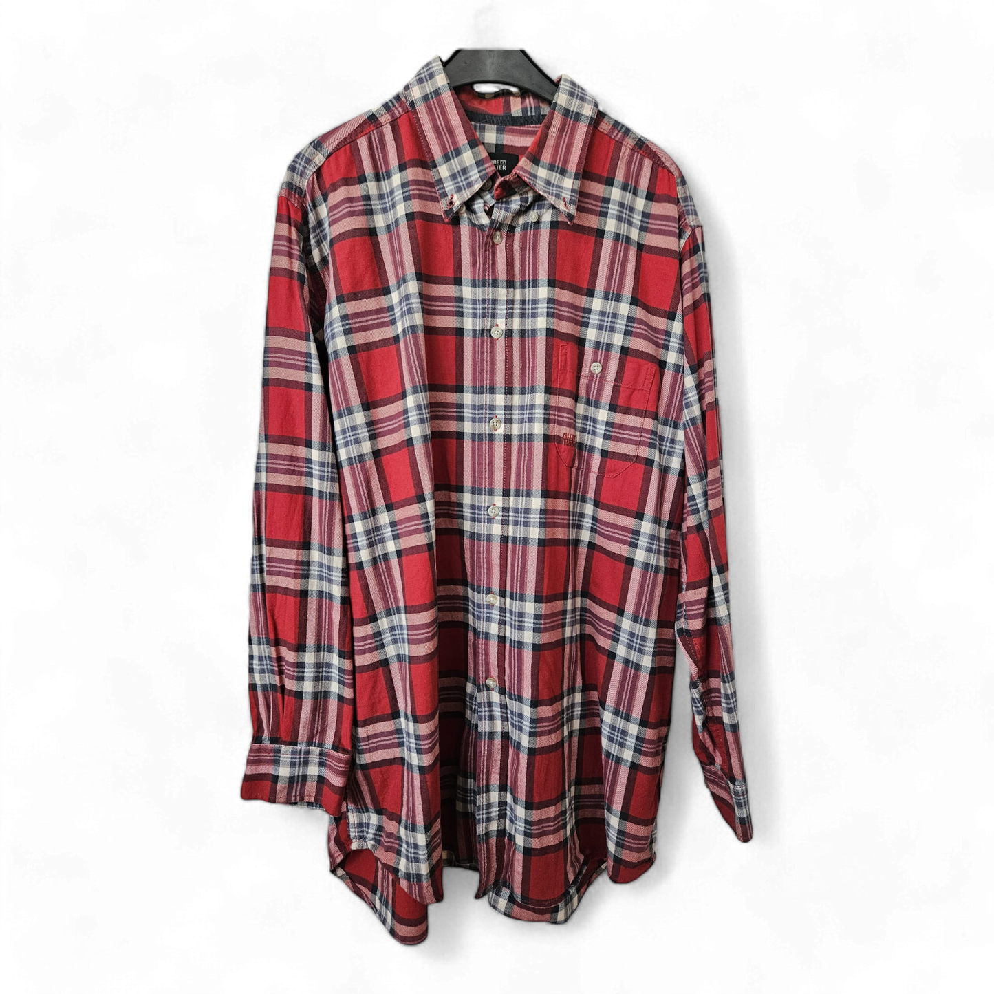 GLOBETROTTER, Langarmhemd, Größe XL, große rote Karos