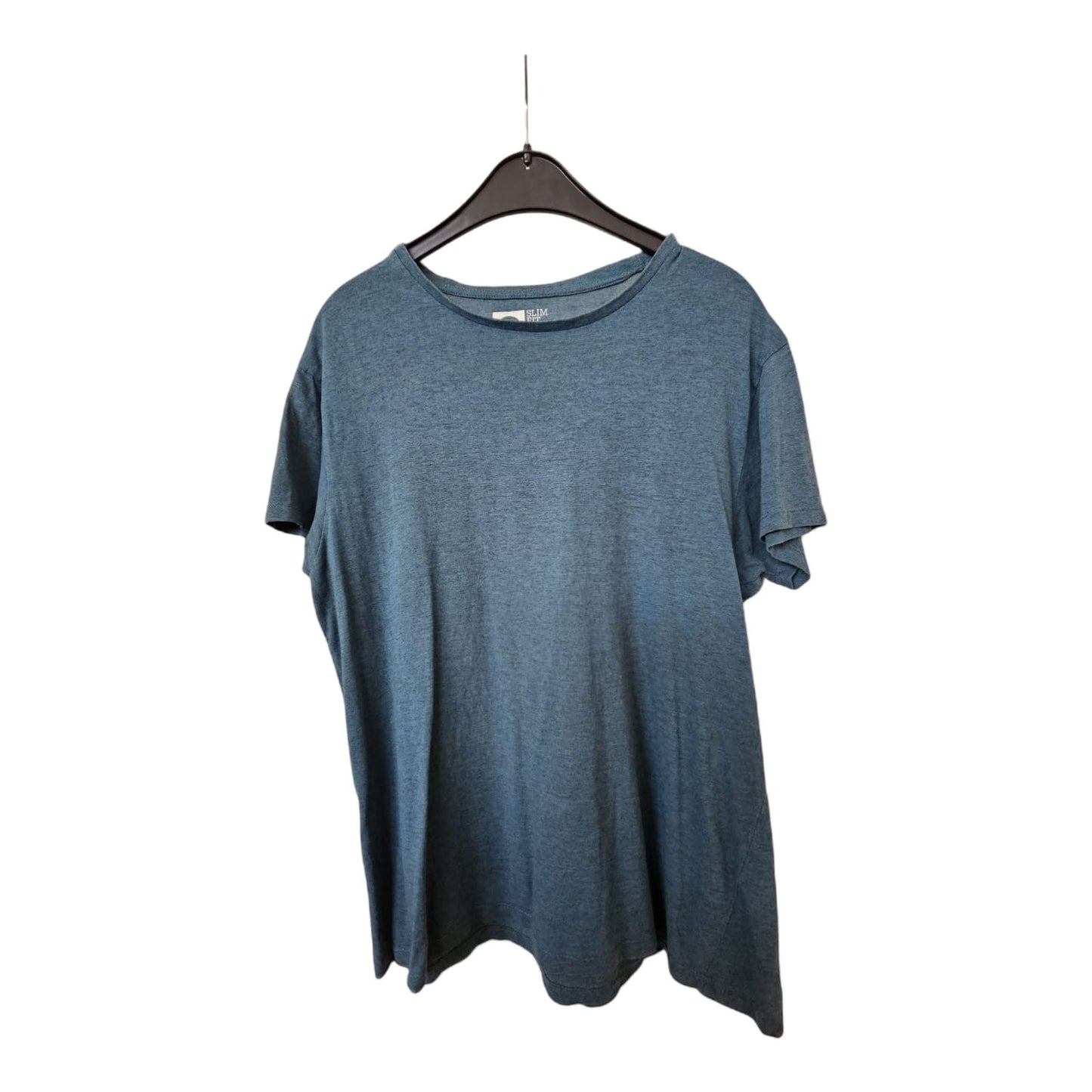 SLIM FIT - T-Shirt, Kurzarm - Gr. L, blaugrün