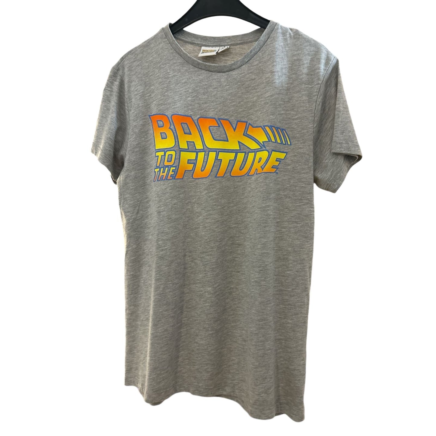 BACK TO THE FUTURE -  Kurzarm - T-Shirt - Gr. M, hellgrau mit Print