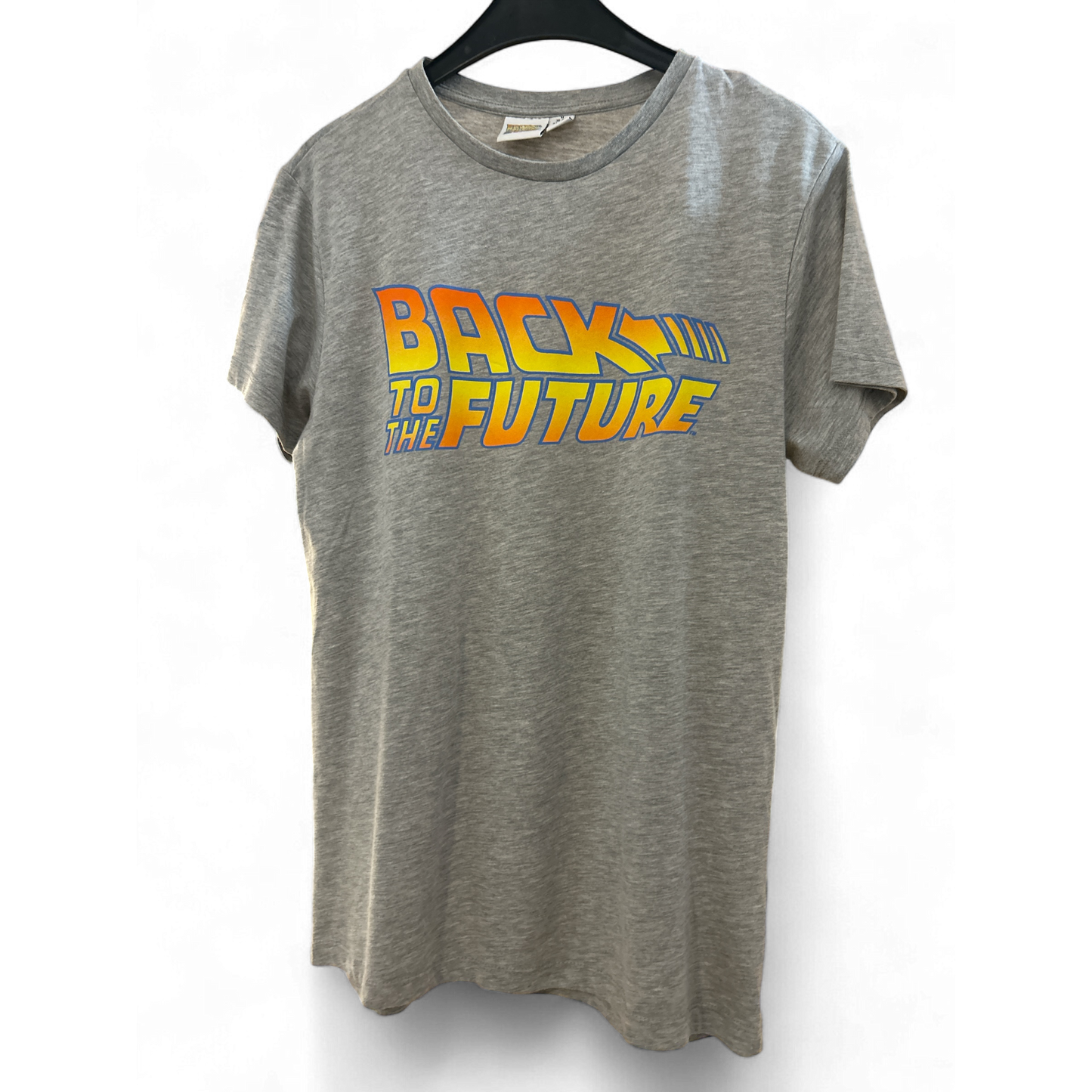 BACK TO THE FUTURE -  Kurzarm - T-Shirt - Gr. M, hellgrau mit Print