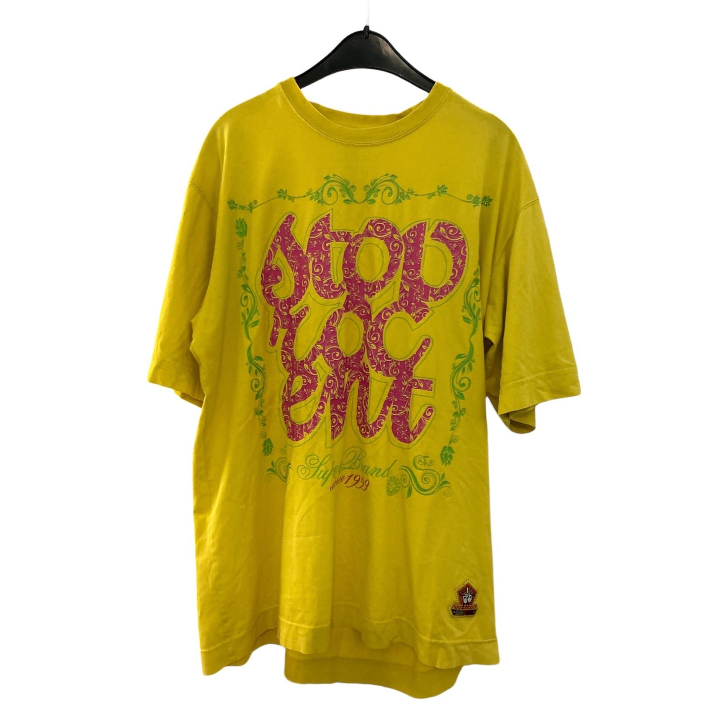 STOPROCENT -  Kurzarm - T-Shirt - Gr. M, gelb mit Print