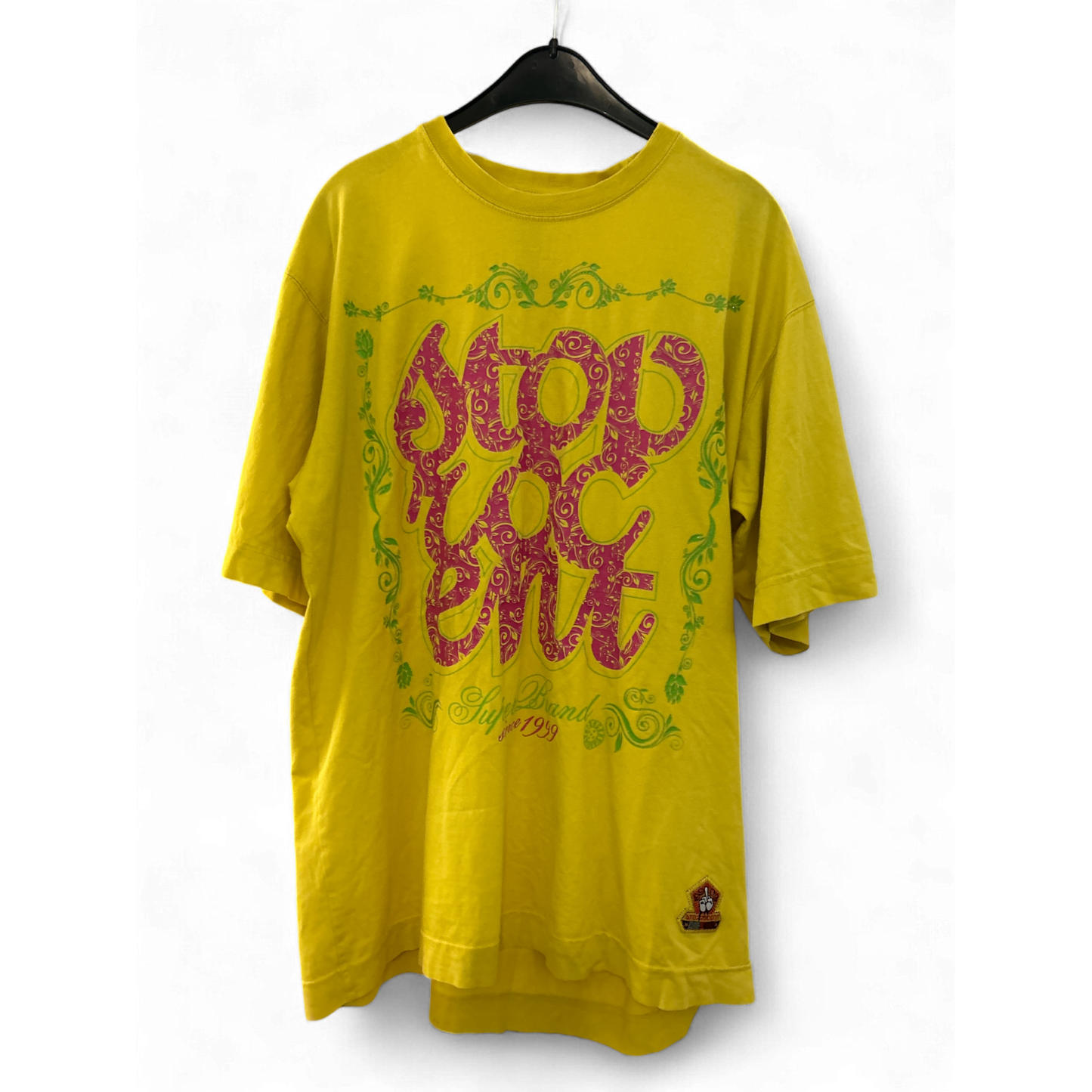 STOPROCENT -  Kurzarm - T-Shirt - Gr. M, gelb mit Print