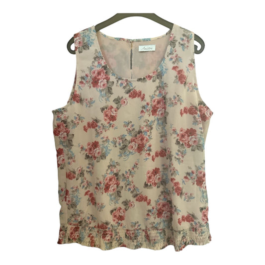 Aniston Damen Bluse Blumenmuster - Gr. 40 rose