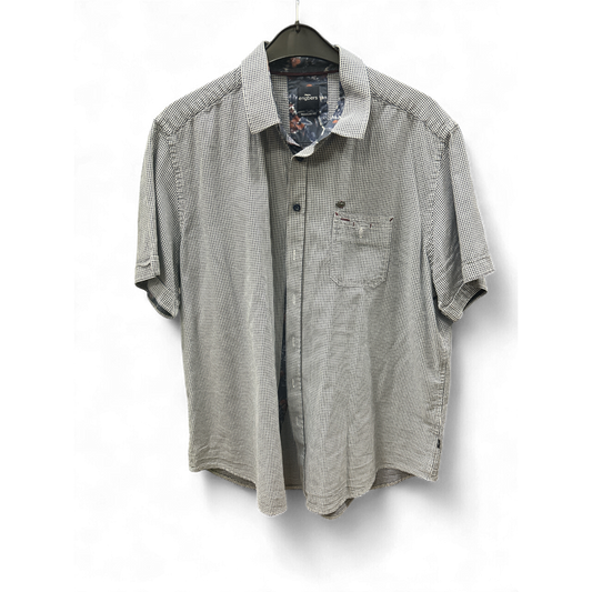 Engberts - Hemd kurzarm , regular fit - kariert, Gr. XXL