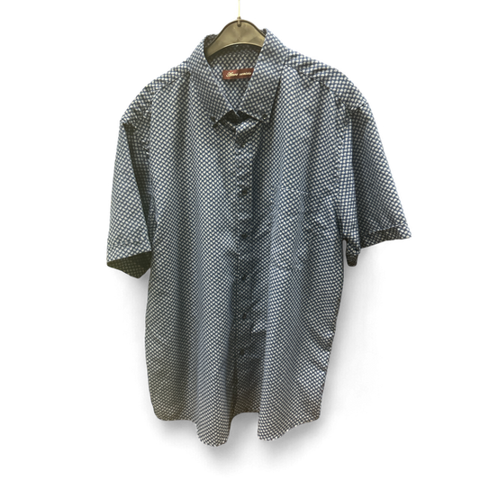 Pure Panda, Kurzarmhemd, Größe XL,  blau Muster