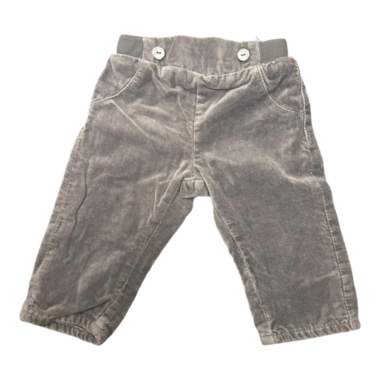 Lupilu Baby Samt Flauschhose grau Gr. 62