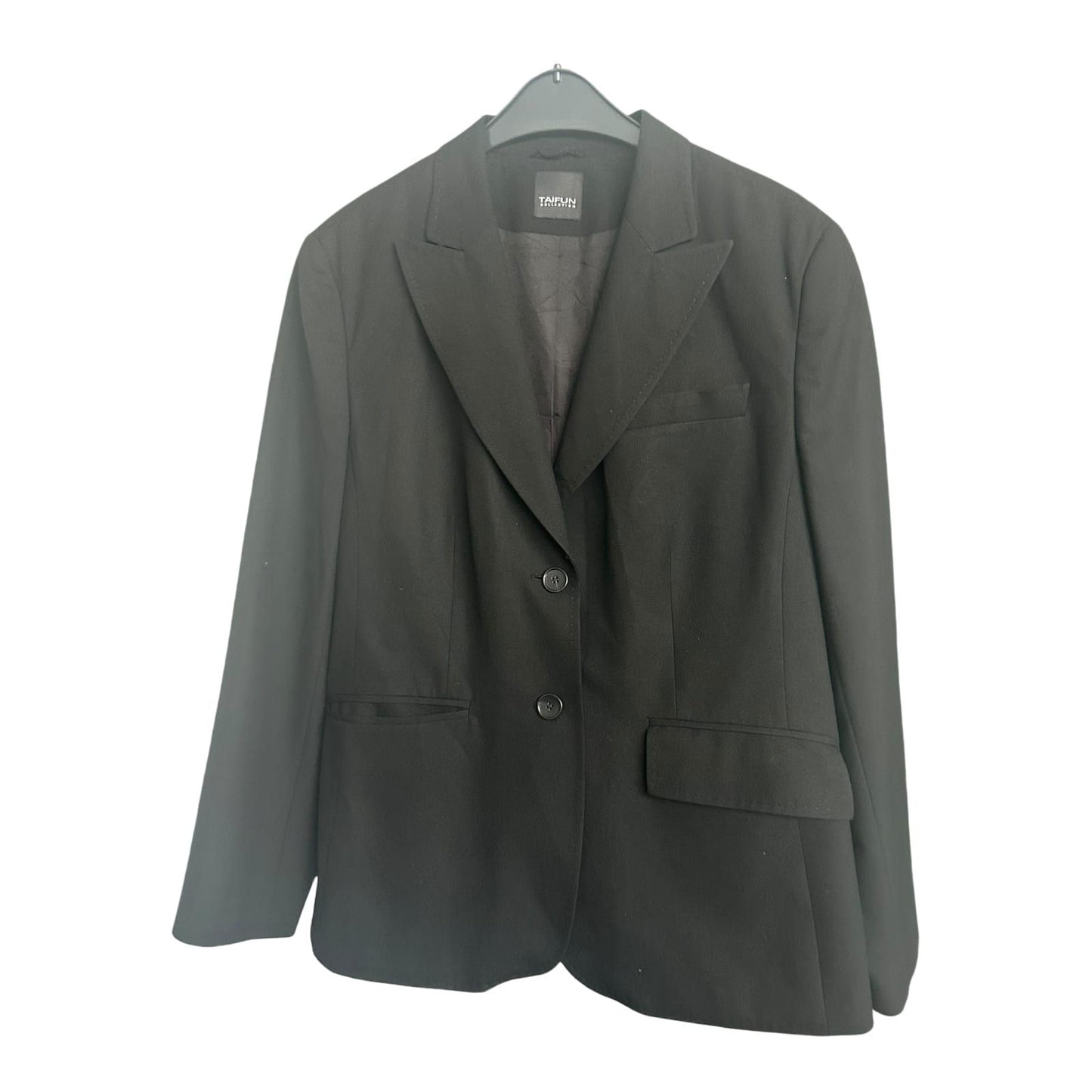 Taifun Blazer Damen Gr 44 Schwarz Klassisch Elegant Business Büro Jacke