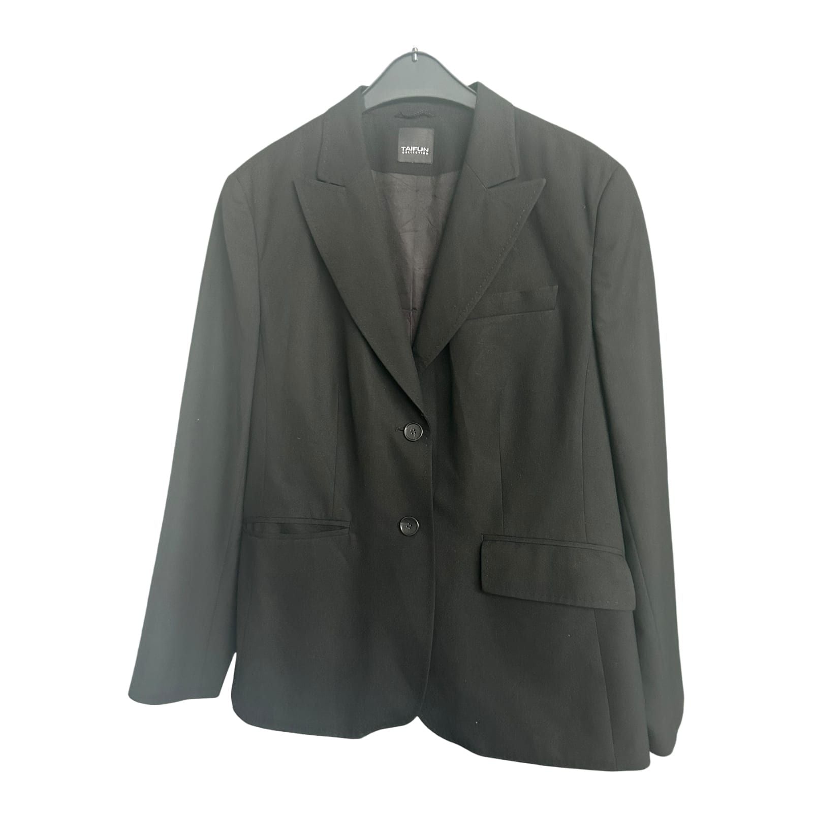 Taifun Blazer Damen Gr 44 Schwarz Klassisch Elegant Business Büro Jacke