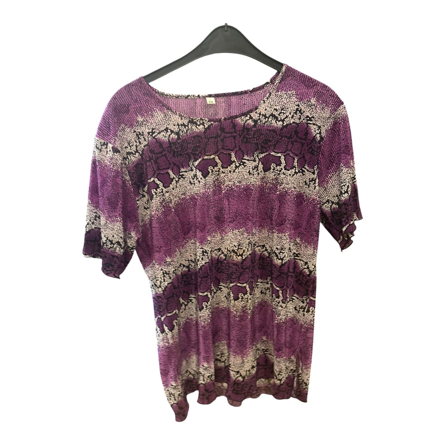 Pure Panda Damen Kurzarm T-Shirt Tiger, Pink Größe XXL