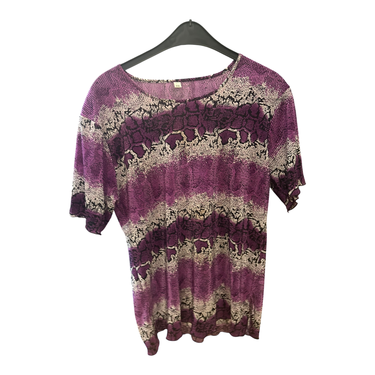 Pure Panda Damen Kurzarm T-Shirt Tiger, Pink Größe XXL