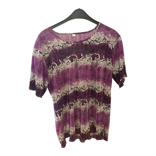 Pure Panda Damen Kurzarm T-Shirt Tiger, Pink Größe XXL