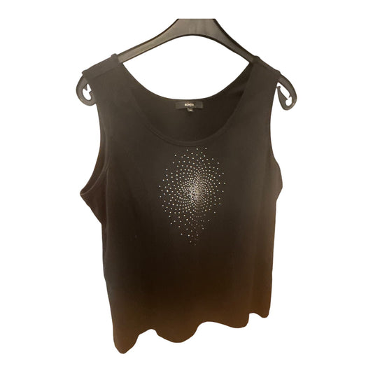 Bonita Damen Shirt schwarz mit Glitter Größe XXL