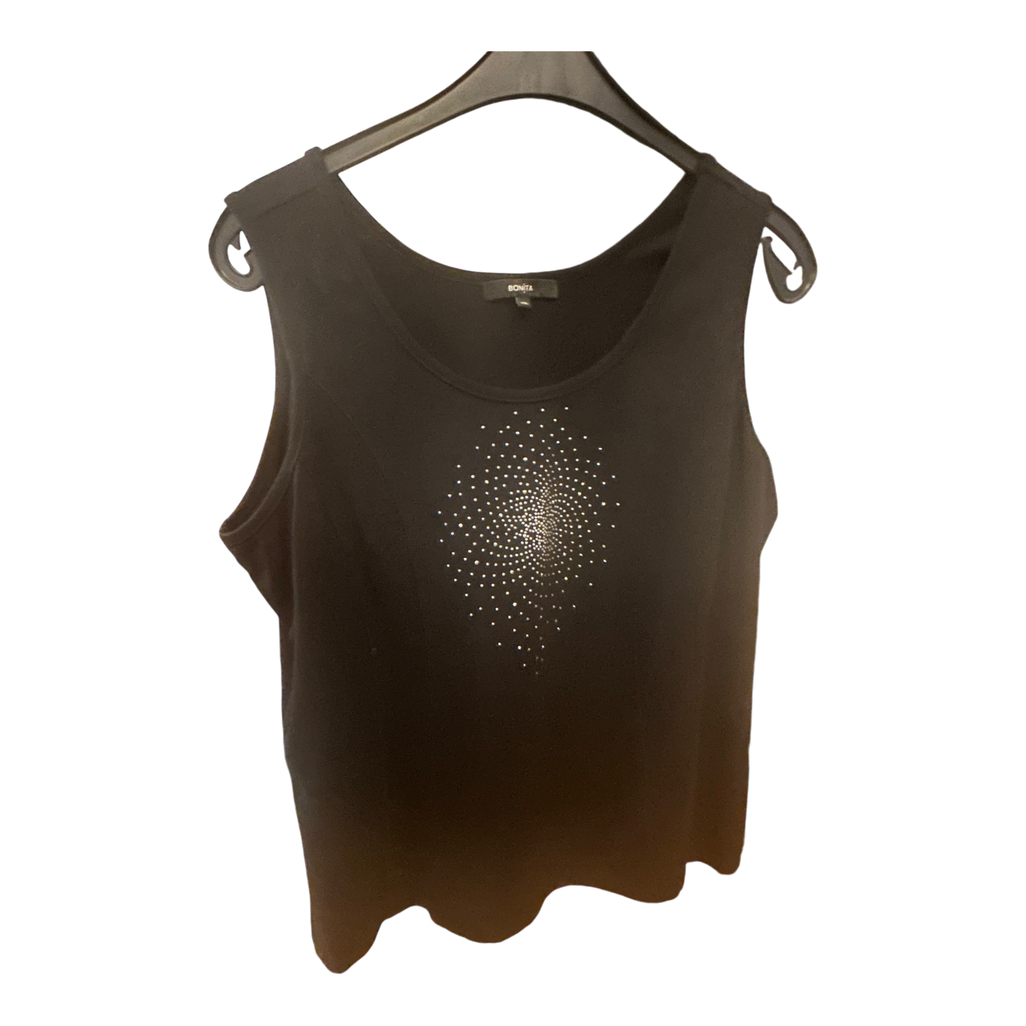 Bonita Damen Shirt schwarz mit Glitter Größe XXL