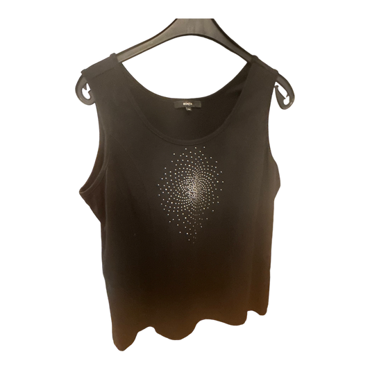 Bonita Damen Shirt schwarz mit Glitter Größe XXL