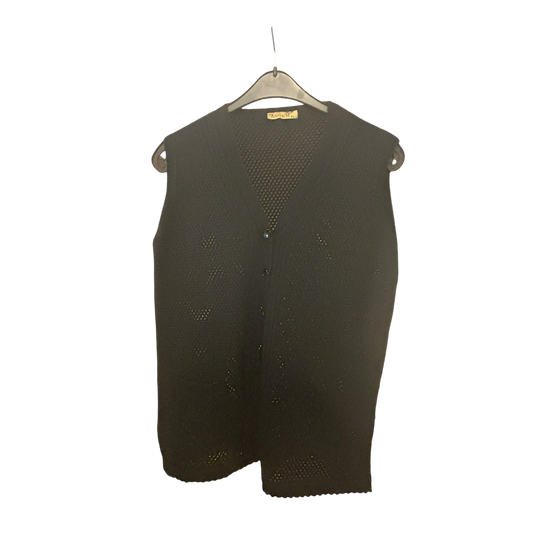 Anne M Damenweste Netzoptik schwarz Größe XL