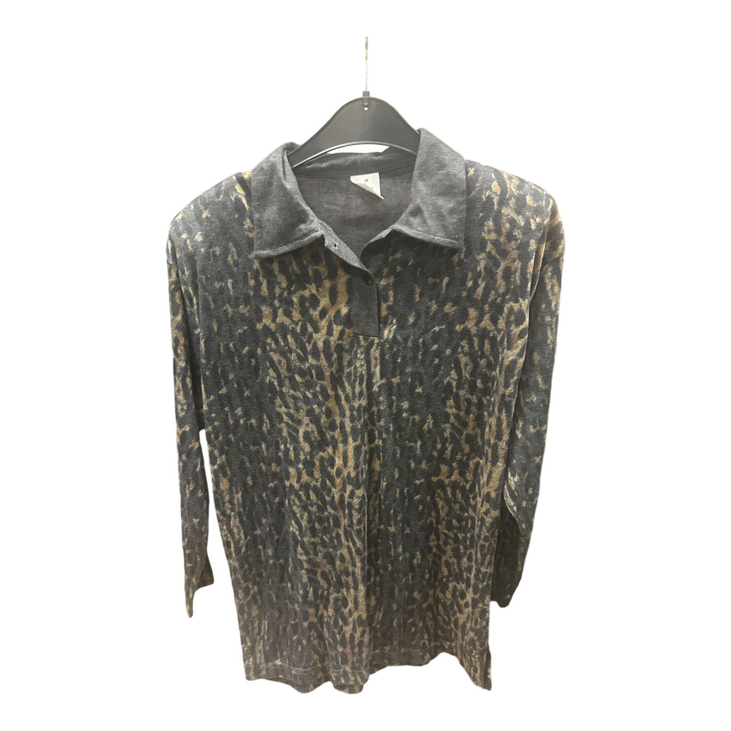 Pure Panda Bluse getigert mit kl. Schulterpolster Größe M